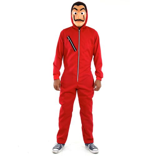 Fantasia Macacão Vermelho - Macacão e Máscara