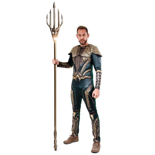 Fantasia Aquaman Adulto e Infantil Luxo - Liga da Justiça