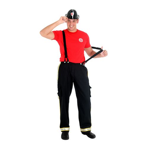 Fantasia Bombeiro Adulto e Infantil - Carnaval