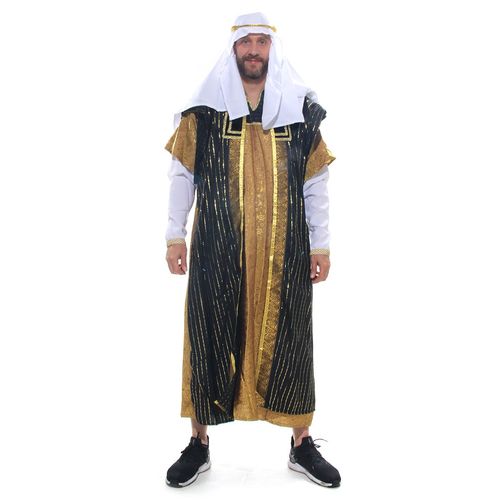 Fantasia Sheik Túnica Adulto e Infantil com Turbante