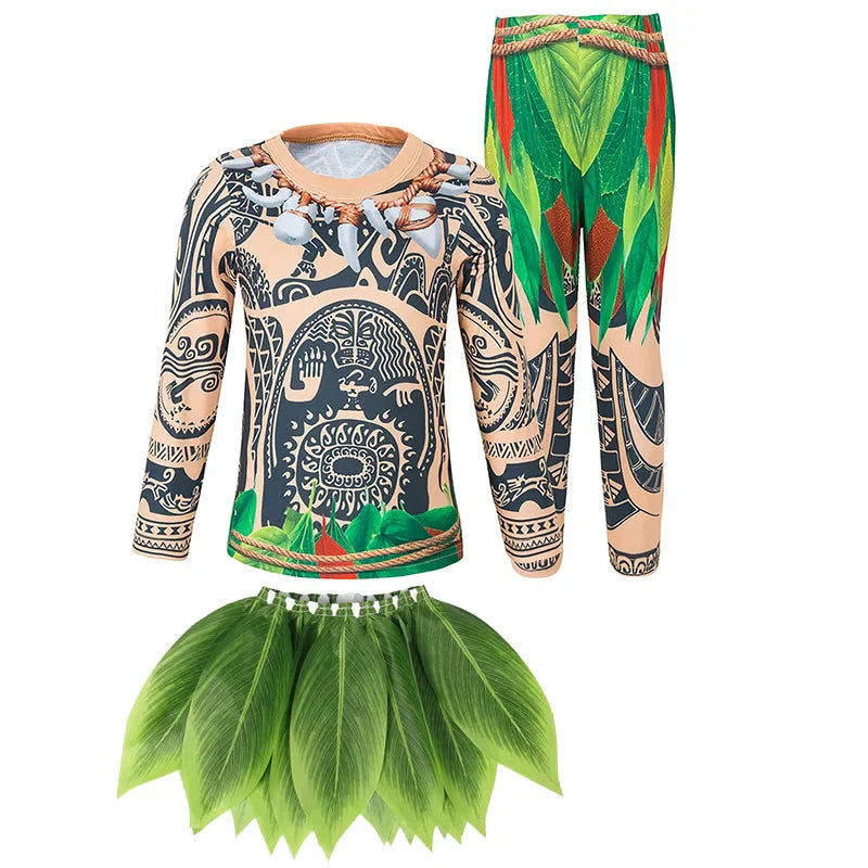 Fantasia Maui Infantil e Adulto - Moana 2