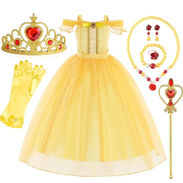 Fantasia Infantil e Adulto Bela Luxo - Bela e a Fera