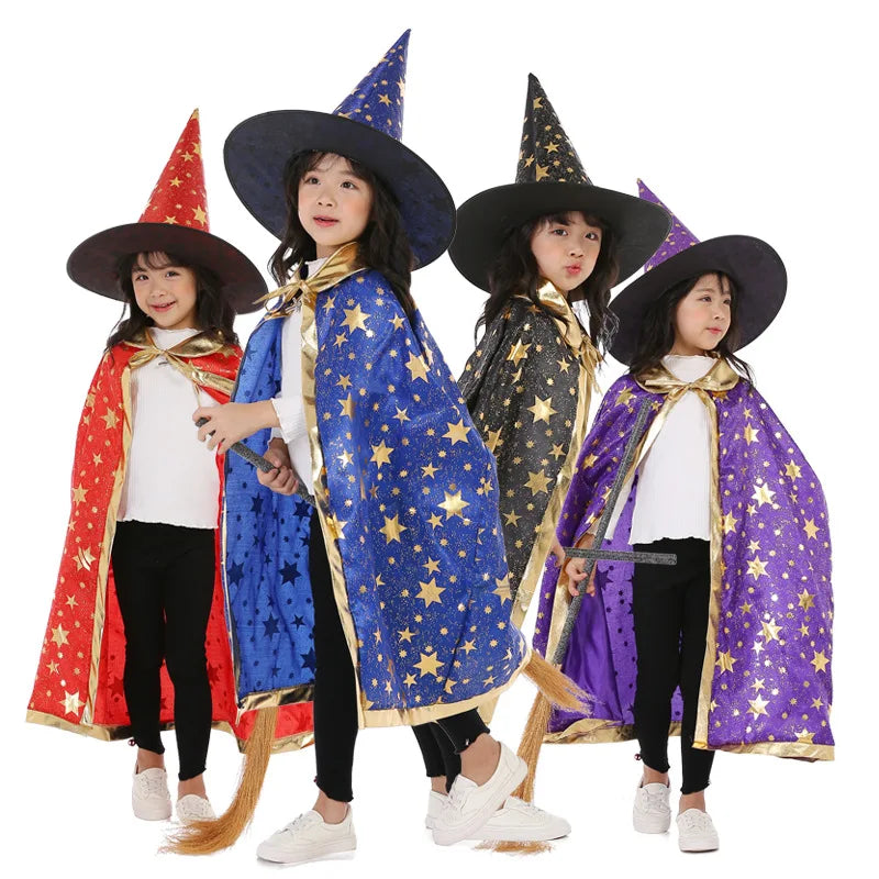 Capa e Chapéu Infantil e Adulto Haloween