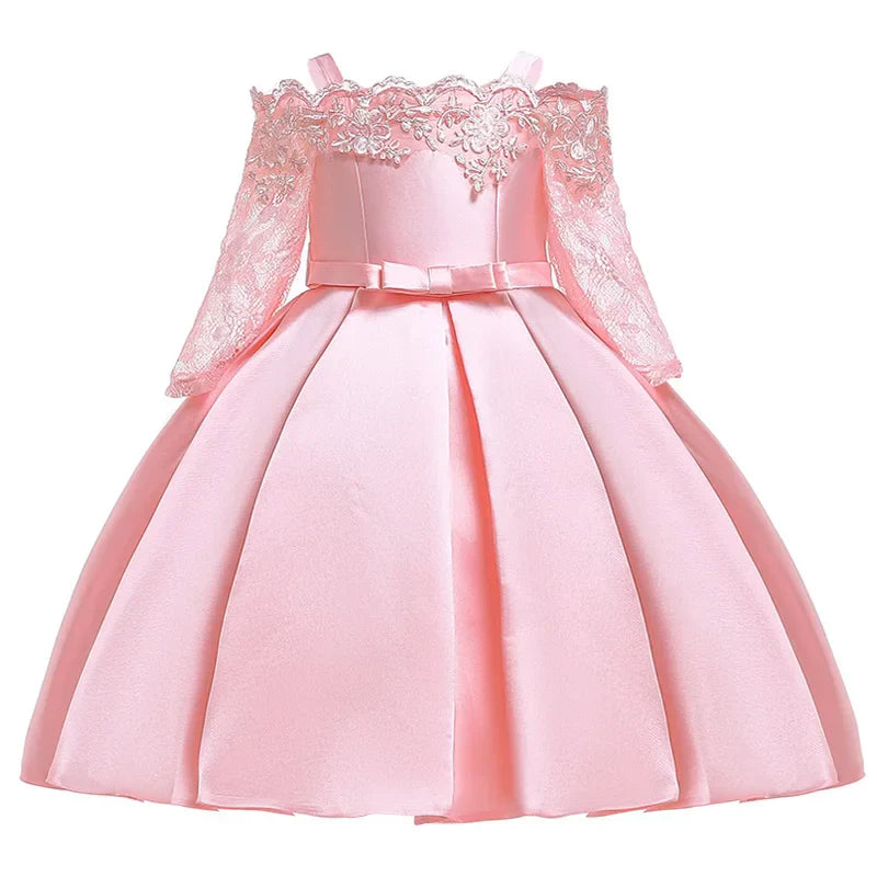 Vestido Infantil e Adulto Renda de Primavera
