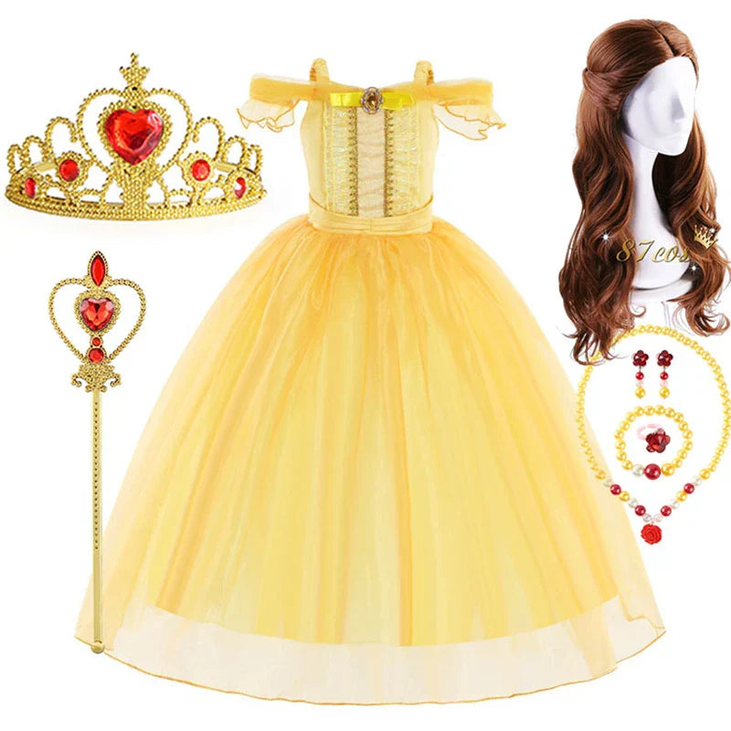 Fantasia Infantil e Adulto Bela Completo - Bela e a Fera