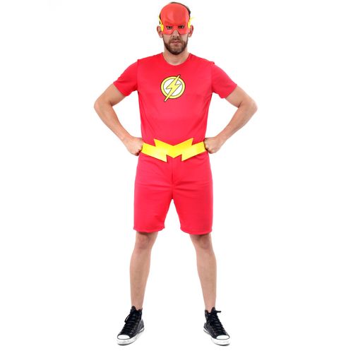 Fantasia The Flash Verão Adulto e Infantil - Liga da Justiça - Original