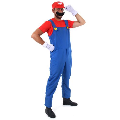 Fantasia Mario Bross Adulto e Infantil - Super Mario