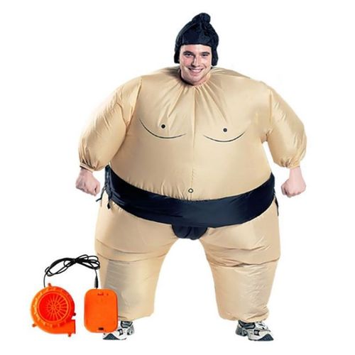Fantasia Inflável Sumô Adulto e Infantil