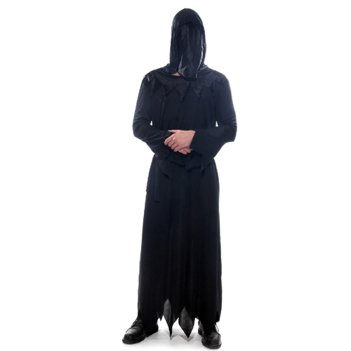 Fantasia Morte Túnica Adulto e Infantil com Capuz - Halloween