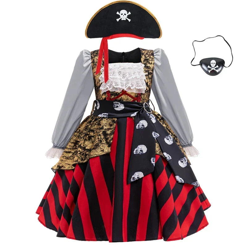 Vestido Pirata Infantil e Adulto